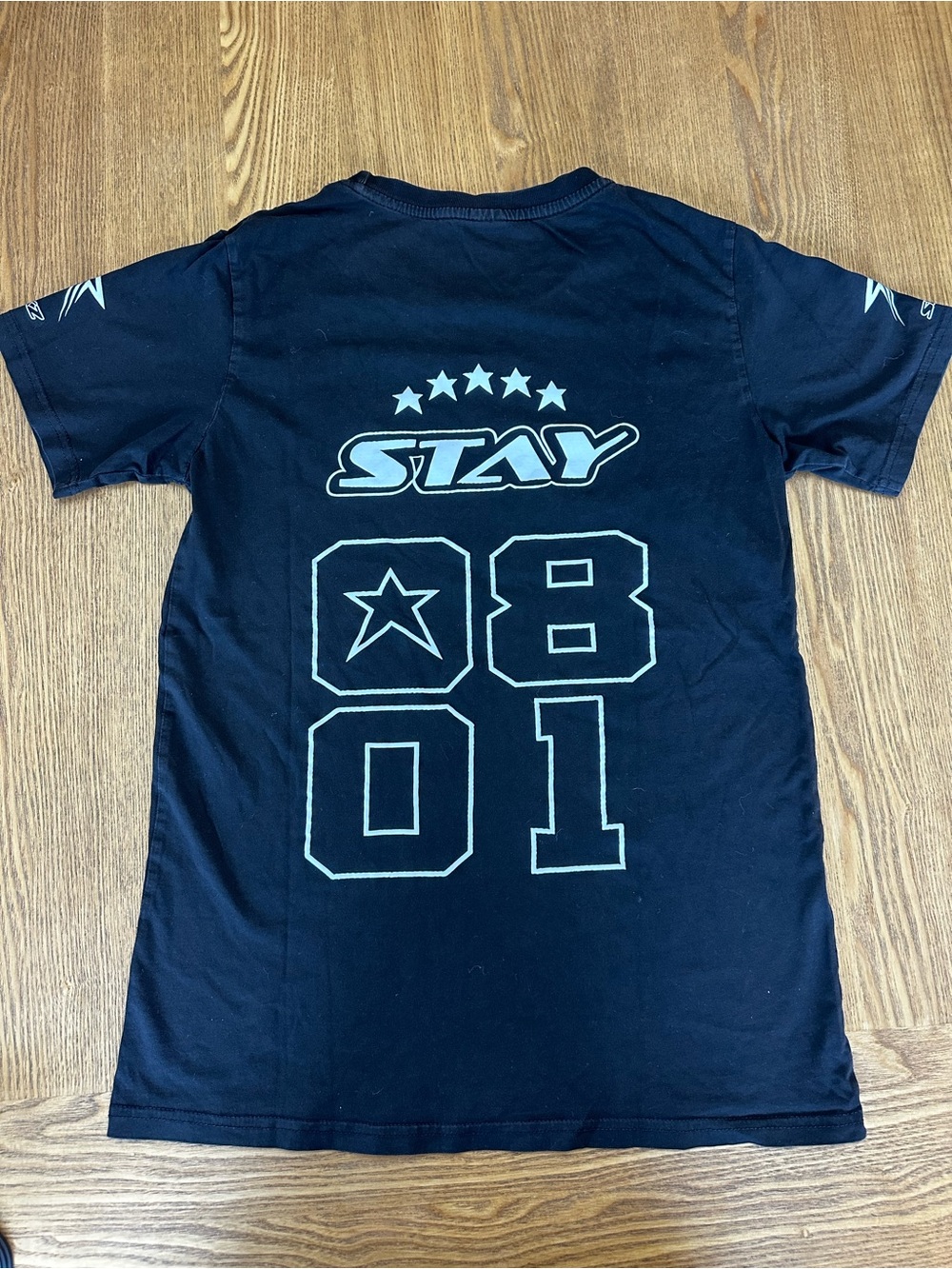 Stray Kids Stay Five Star Graphic Tee - Black